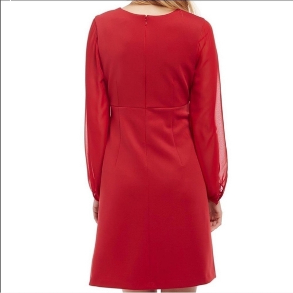 MOTHERHOOD Maternity Red Dress Size: L - Picture 4 of 10